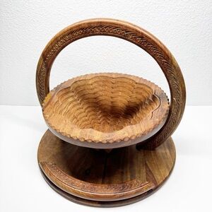 Engraved Hand Painted Trivet Basket